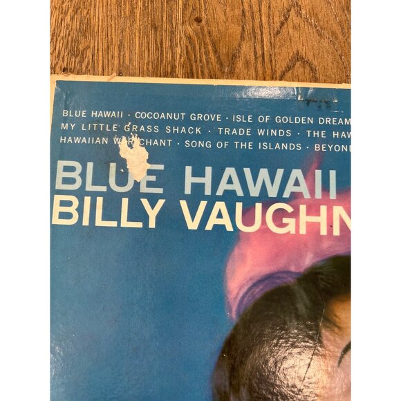 Billy Vaughn Blue Hawaii Vinyl Record 1950s Island Music M-50,206 Album - Picture 7 of 7